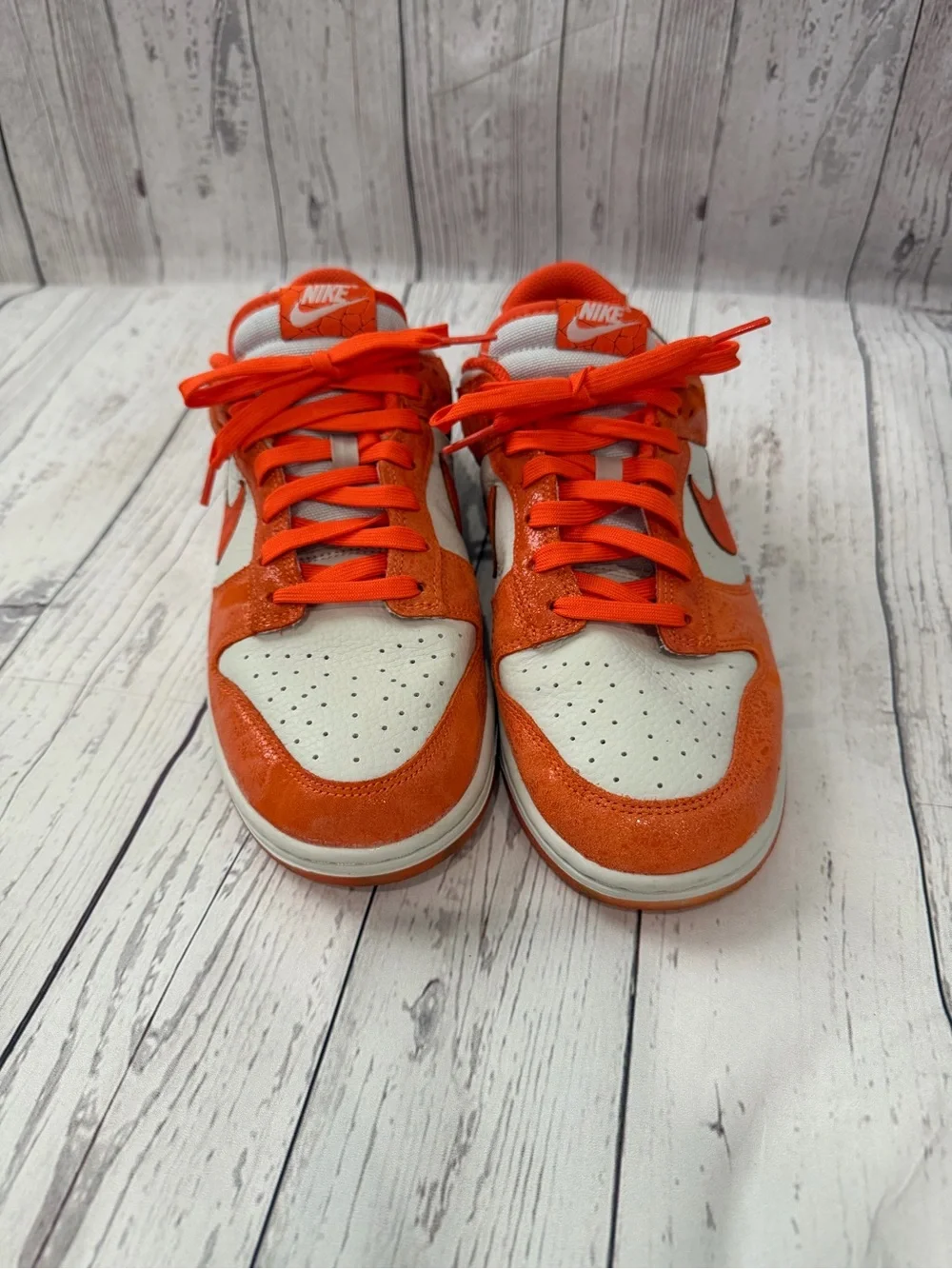 Nike Dunk Low “Cracked Orange” Sneakers Size 10